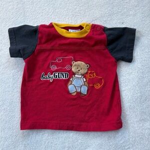 Gund Red and Black Teddy Bear Kids Tee